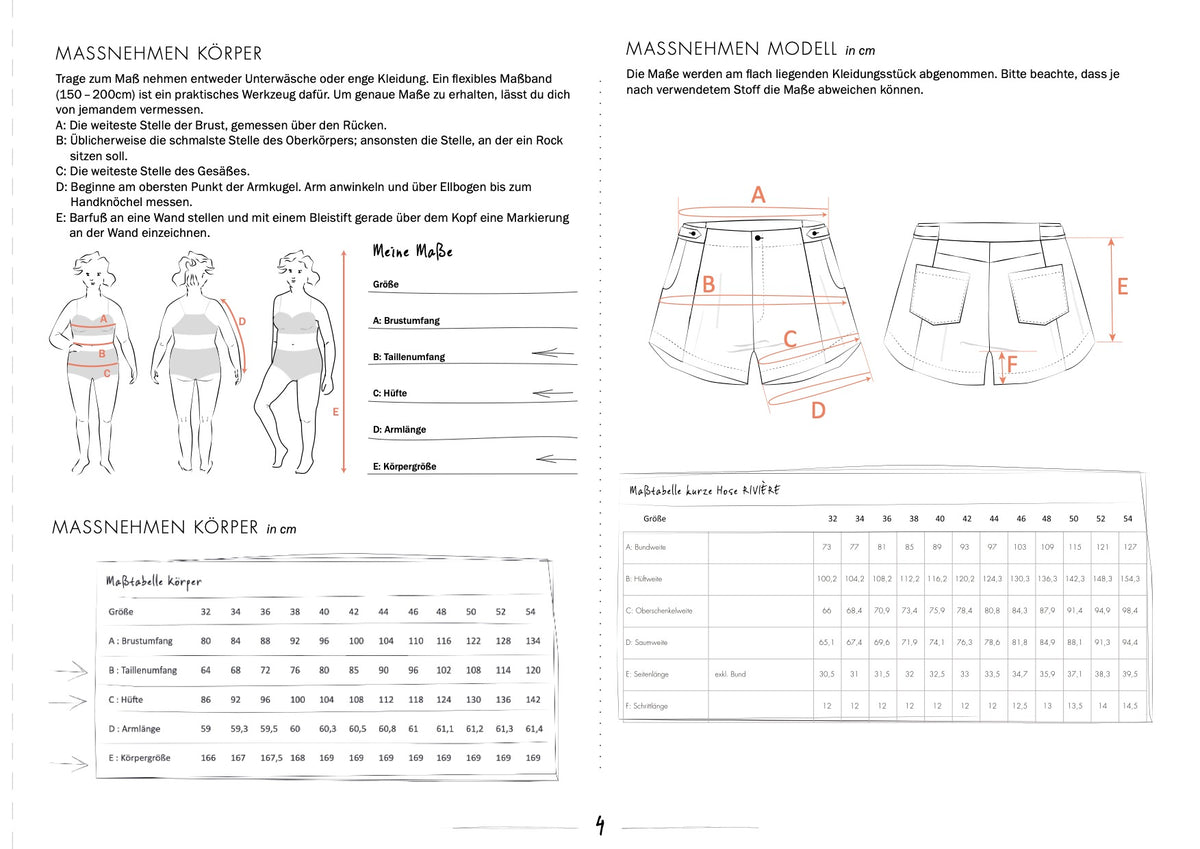 Ab Juni: Schnittmuster Ebook Kurze Hose Rivière